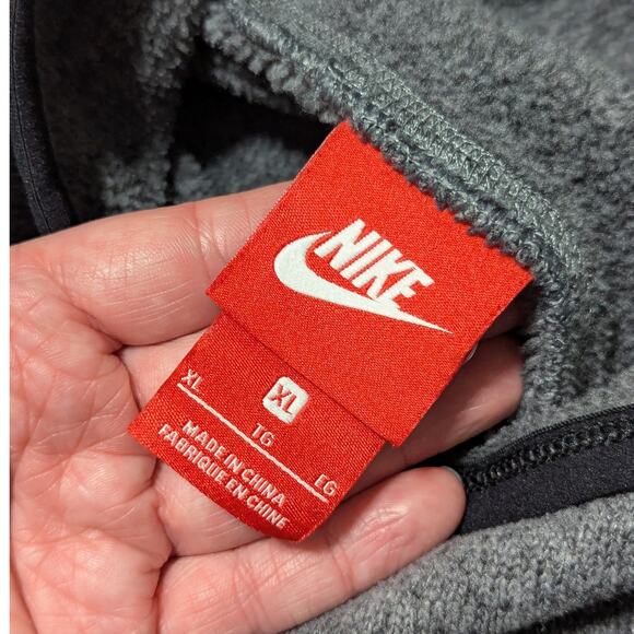Nike Summit Pullover Sweater Hoodie Fleece Gray Womens X-Large Sportswear Gym - Picture 4 of 6